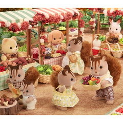 Sylvanian Families Walnut Squirrel Family of 4 Figures