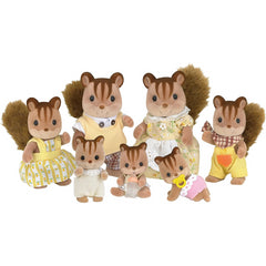 Sylvanian Families Walnut Squirrel Family of 4 Figures