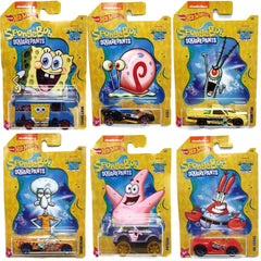 Hot Wheels Spongebob Squarepants Set of 6 Collectable Vehicles GDG83 - Maqio