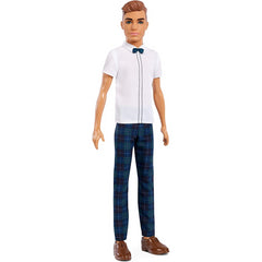 Barbie Ken Fashionistas Doll Wearing Plaid Pants and White Shirt