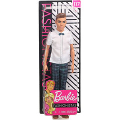 Barbie Ken Fashionistas Doll Wearing Plaid Pants and White Shirt