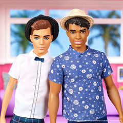 Barbie Ken Fashionistas Doll Wearing Plaid Pants and White Shirt