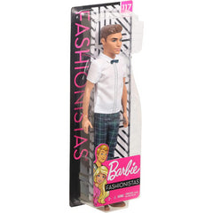 Barbie Ken Fashionistas Doll Wearing Plaid Pants and White Shirt