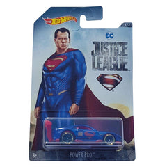 SUPERMAN POWER PRO CAR JUSTICE LEAGUE 1:64 HOTWHEELS DIECAST - Maqio