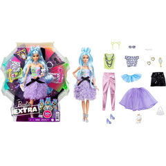 Barbie Extra Doll & Accessories Set with Pet Mix & Match Pieces for 30+ Looks