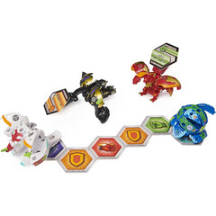 Bakugan Baku Gear 4-Pack Fused Sabra x Pyravian Ultra and Howlkor x Serpentez