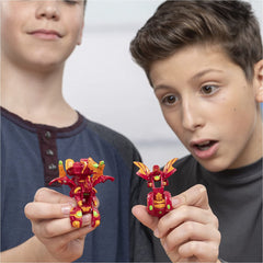 Bakugan Baku Gear 4-Pack Fused Sabra x Pyravian Ultra and Howlkor x Serpentez