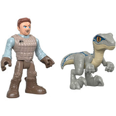 Jurassic World Owen & Blue Velociraptor Kids Action Figure