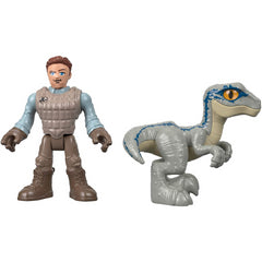 Jurassic World Owen & Blue Velociraptor Kids Action Figure