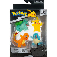 Pokemon Battle 4 Pack Figures 3in Pikachu Charmander Bulbasaur Squirtle