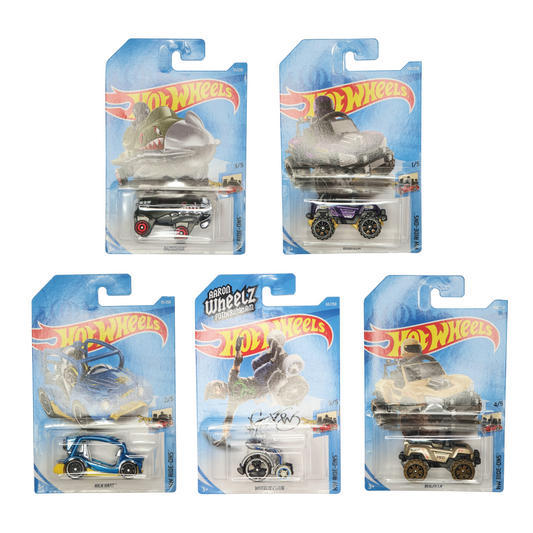 Hot Wheels Die-Cast Vehicle Ride-Ons Set of 5