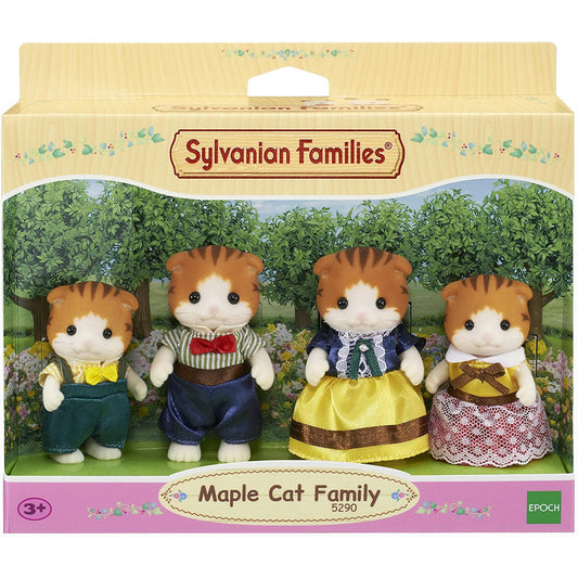 Sylvanian Families Maple Cat Family 4 Figures Playset