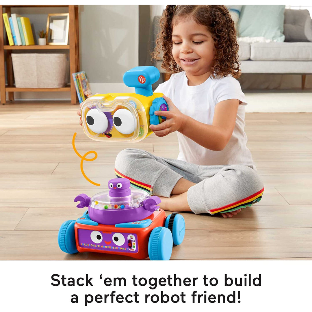 Fisher-Price 4-in-1 Learning Bot Interactive Toy Robot for Infants