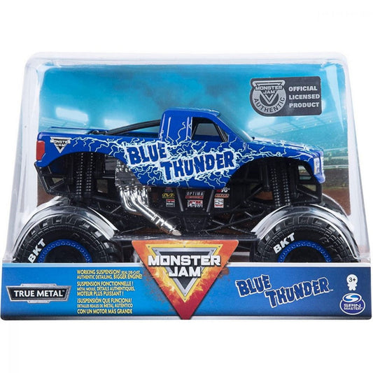 Monster Jam Truck Die-Cast Vehicle 1:24 Scale - Blue Thunder