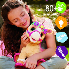 FurReal Friends Cinnamon My Stylin’ Pony Toy Electronic Pet 80+ Sounds