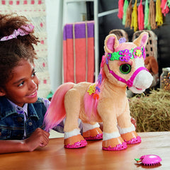 FurReal Friends Cinnamon My Stylin’ Pony Toy Electronic Pet 80+ Sounds