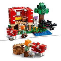 Lego 21179 Minecraft The Mushroom House Set Building Toy