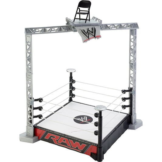 WWE Raw Toy Playset Super Strikers Slam N Launch Arena Figure Ring