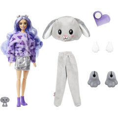 Barbie Cutie Reveal Doll with Puppy Plush and Grey Bunny Costume - 10 Surprises