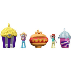 Polly Pocket Popcorn Un-Box It Movie Theater Theme 15+ Surprises