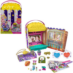 Polly Pocket Popcorn Un-Box It Movie Theater Theme 15+ Surprises