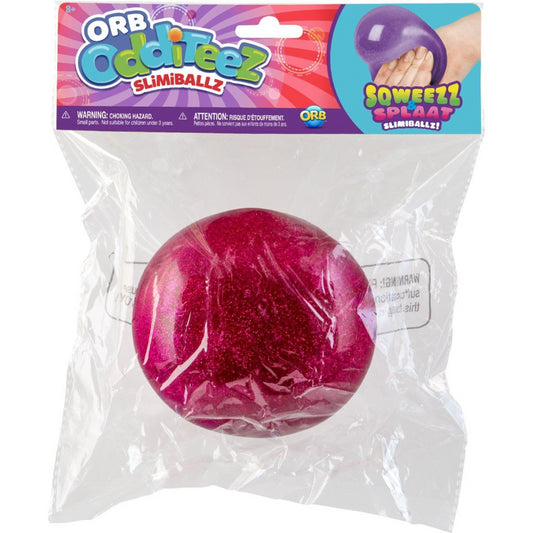 Odditeez Slimiballz - Shining Magenta Squeezy Toy - Maqio