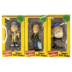 Only Fools and Horses Bobble Head Vinyl  6 Inch Figures Set of 3 - Del Boy, Rodney and Uncle Albert