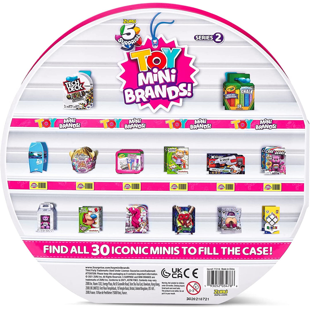 Zuru 5 Surprise Mini Brands Collector's Case Toy Series 2 with 5 ...