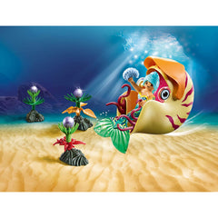 Playmobil 70098 Magic Mermaid Snail Gondola Playset