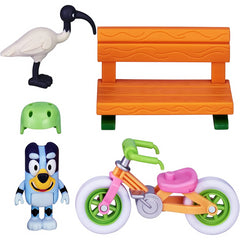 Bluey Bicycle Playset Official 3 Inch Action Figure