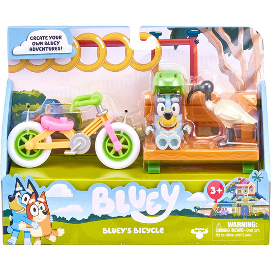 Bluey Bicycle Playset Official 3 Inch Action Figure