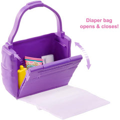 Barbie Skipper Babysitters Inc Doll and Nappy Diaper Bag