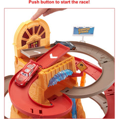 Cars Disney Pixar Radiator Springs Mountain Race Playset with 2 Vehicles