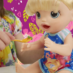 Baby Alive Snackinâ€™ Shapes Baby Doll That Eats & Poops with Accessories