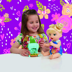 Baby Alive Snackinâ€™ Shapes Baby Doll That Eats & Poops with Accessories