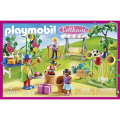 Playmobil 70212 Dollhouse Childrens Garden Birthday Party Playset