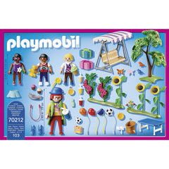 Playmobil 70212 Dollhouse Childrens Garden Birthday Party Playset