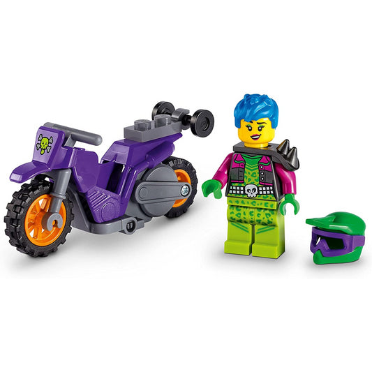 Lego City Stuntz Wheelie Stunt Bike Set & Minifigure 60296