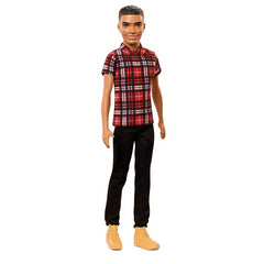 Barbie FNH41 Ken Fashionistas Plaid on Point Fashion Toy Doll - Maqio