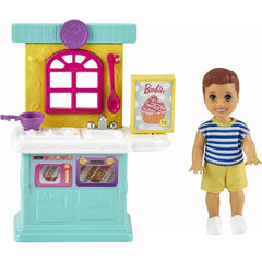 Barbie Skipper Babysitters Set with Small Toddler Doll & Kitchen Playset