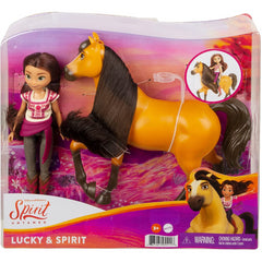 Spirit Untamed Lucky Doll 17cm with 7 Movable Joints & Spirit Horse 20cm