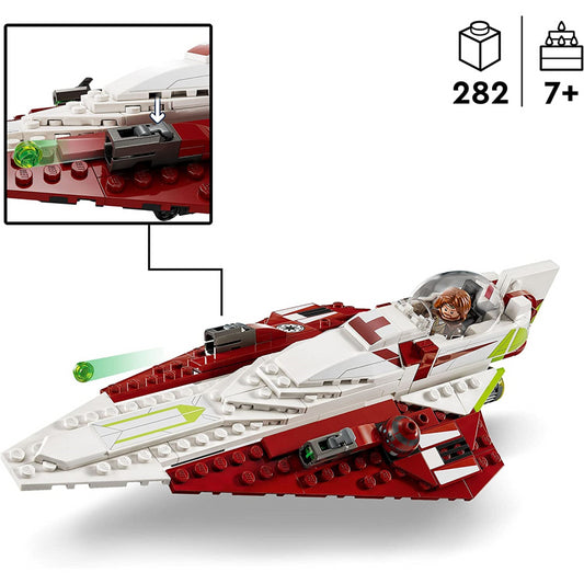 Lego Star Wars Obi-Wan Kenobi Jedi Starfighter Buildable Toy 75333