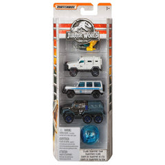 Matchbox Jurassic World 5 Pack Toy Vehicle Car Set FMY24 - Maqio