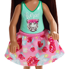 Barbie Club Chelsea Doll 6 Inch - Brunette Firece Tiger