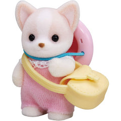 Sylvanian Families Chihuahua Dog Baby Figure and Accessories