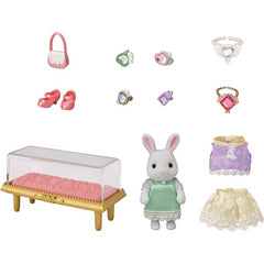 Sylvanian Families Fashion Play Set Jewels & Gems Collection with Figure