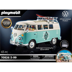 Playmobil 70826 Volkswagen T1 Camping Bus Blue Surfer Van