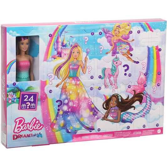 Barbie Dreamtopia Advent Calendar Xmas Christmas Doll & 24 Surprises