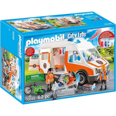 Playmobil 70049 City Life Ambulance with Flashing Lights