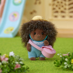 Sylvanian Families Hedgehog Baby Figure and Accessories